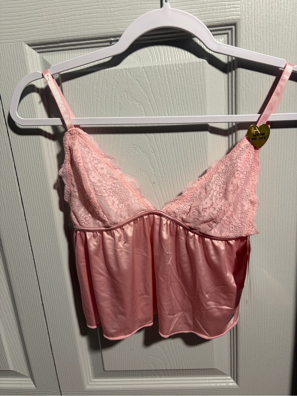 Juicy Couture Pink Lace & Satin Cami and Shorts set